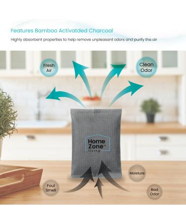 Home Zone Living Cleanaura Desodorative Filter Set Carbon Filter Bag & Magnetic Sticker for Smell Removal at Home - Buy Online on GoSupps.com