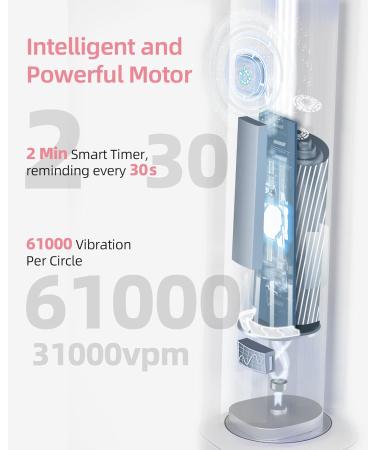 7am2m Sonic Electric Toothbrush with 6 Brush Heads for Adults and Kids Wireless Fast Charge One Charge for 60 Days 5 Modes with 2 Minutes Built in Smart Timer Electric Toothbrushes(Pink) No Travel Case Pink - Buy Online on GoSupps.com