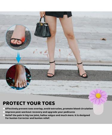 Minkissy 24-Piece Silicone Toe Spreader & Nail Art Separator - Flower Pattern Toe Protection & Divider for Women | Perfect for Pedicure & Manicure - Buy Online on GoSupps.com