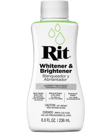Rit Dye Laundry Treatment Whitener and Brightener, 8 fl oz