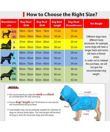 Waterproof Dog Raincoat with Soft Lining - Leaving Dog Coat for Small Medium & Large Dogs - Yellow XL (11 to 71 inches) - Buy Online on GoSupps.com