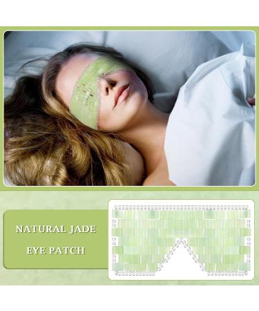 Jade Eye Mask & Comb Set | Premium Eye Care & Natural Jade Massage for Wrinkles Puffiness Headache Relief - Buy Online on GoSupps.com