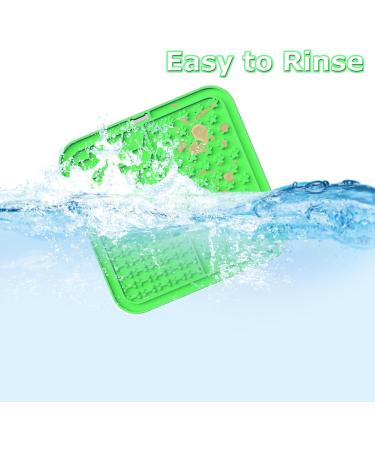 Shop Jieyuchu Leckmatt: Premium Dog & Cat Lick Mat Slow Feeder Easy Clean with Suction Cup - Ideal for Swimming & Feeding (Green) - Buy Online on GoSupps.com