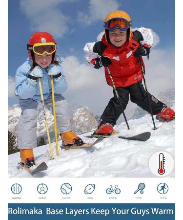 X-Large Youth Boys' Thermal Compression Set | Fleece Lined Base Layer Shirts and Pants for Big Kids - Buy Online on GoSupps.com