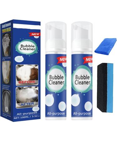 Foam Heavy Oil Stain Cleaner Super Strong Multi Surface Cleaner Multi-Purpose Wash Free Cleaning Spray (B) (A)