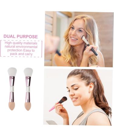 FRCOLOR Travel Accessories brush powder brush liquid brush multitools concealer brush blush brush travel brush Sponge Brush alloy multifunctional brush Cosmetics Tool 17.5x4cm Assorted Color - Buy Online on GoSupps.com