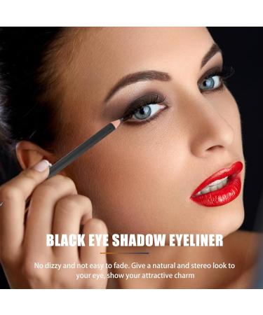 TEHAUX 12pi ces Crayon Eyeliner Noir Crayon Pour Yeux Pratique Outil De Maquillage Facile Utiliser - Buy Online on GoSupps.com