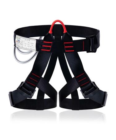 Gothicbride climbing belt mountaineering climbing strap with 2PCs tool rings Adjustable semi-body belt Service belt waist for abseiling tree climbing mountaineering - Buy Online on GoSupps.com