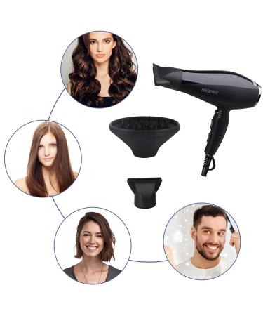 Shop 1875 Watt Professional Ionic Hair Dryer | Fast Drying Maximum Shine ETL Certified - Includes Diffuser & Concentrator - Buy Online on GoSupps.com