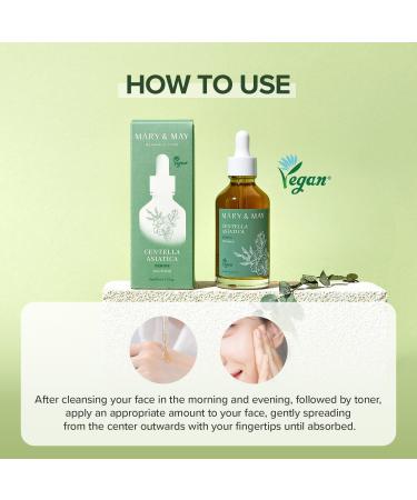 Mary&May Centella Asiatica S rum Cor en 95% Extrait Pur - S rum Visage Apaisant pour Peau Irrit e - Absorption Rapide Non Collante Grade Vert EWG Soin du Visage Cor en 80ml - Buy Online on GoSupps.com
