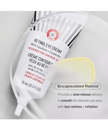 First Aid Beauty Retinol Complex Serum & Eye Cream - Reduce Lines & Wrinkles with Peptides Squalane & Ceramides - Gentle Retinol for All Skin Types - Buy Online on GoSupps.com