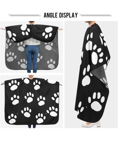 Waterproof Barber Cape - Dog's Paw & Cheetah Haircut Bib for Men & Women | Unisex Hair Cutting Cape - Buy Online on GoSupps.com