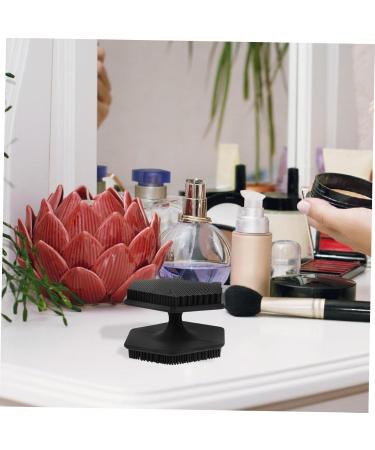 HAPINARY Face Brush Face Scrub Silicone Facial Scrubber Silicone Facial Cleansing Brush Facial Cleansing Brush Exfoliator Face Wash Brush Silica Gel Double Sided Makeup Brush 6.50X6.50X4.00CM Black - Buy Online on GoSupps.com
