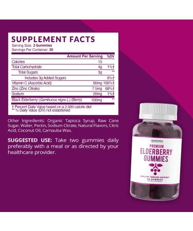 HAVASU Elderberry Gummies with Zinc, Vitamin C & Apple Cider Vinegar - Immune Defense & Antioxidant Support Bundle - Buy Online on GoSupps.com