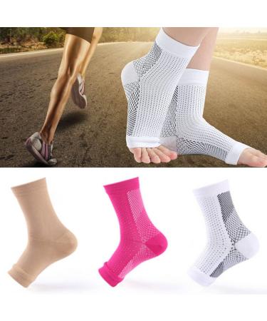 FSHERO Neuropathy Socks for Women and Men  (3 Pair) Ankle Brace Compression Support Soothesocks for Neuropathy Soothe Socks Arch Support for Women & Men(Large/XLarge Set1) Large/XLarge Set1