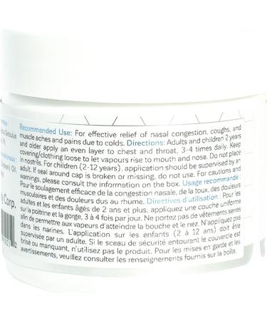 KaLaya Breathe Easy Vaporizing Rub (Pack of 2)- Nasal Decongestant Cough Suppressant Relief from Cold Aches & Pains and Chest Rub 60 g (Pack of 2) - Buy Online on GoSupps.com