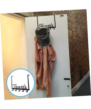 CHILDWEET Metal Cloth Hooks 1 Set Hook up Over Door Towel Rack Over The Door Towel Rack Clothing Hat Hook Bedroom Door Wall Row - Buy Online on GoSupps.com