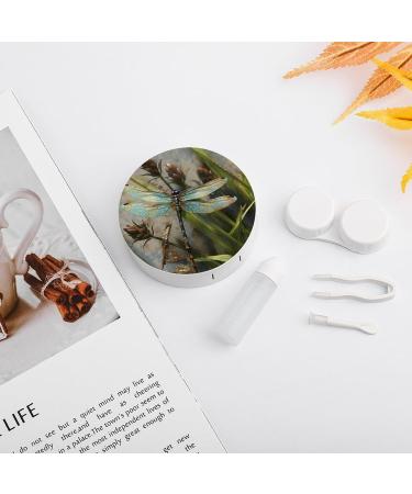 Dancing Dragonfly Print Contact Lens Case - Durable Travel Box for Lens Care - Buy Online on GoSupps.com