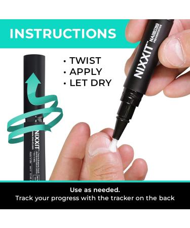 NIXXIT Nail Biting Treatment - Stop Thumb Sucking for Adults & Children - Bitter Taste - Safe & Effective - USA Made - 2 Pack - Buy Online on GoSupps.com