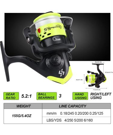 Buy Soougayilang Children's Angelrod - Portable Telescopic Fishing Rod & Tackle Set for Kids - Ideal for Boys & Girls - Travel-Friendly Yellow Color - Buy Online on GoSupps.com