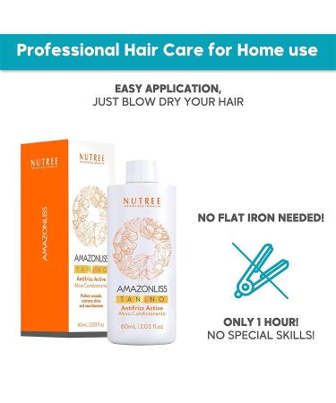 Amazonliss Tanino Hair Straightening Treatment - Smoothing Hydrating Repairing - Extreme Shine - Formaldehyde Free - 2.03 Fl.oz - Buy Online on GoSupps.com