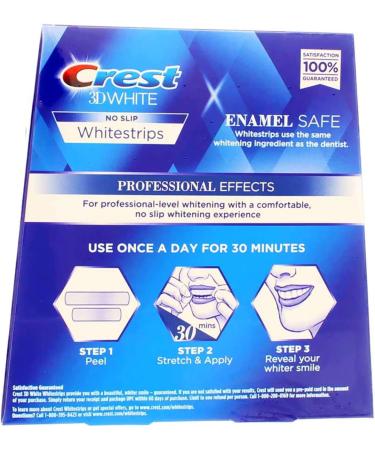 Crest 3D No Slip Whitestrips Professional Effects Teeth Whitening Kit 20 ea (Pack of 3) - Buy Online on GoSupps.com