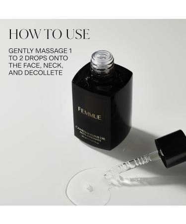 FEMMUE Camellia Elixir Face Oil | Hydrating & Anti-Aging Lightweight Facial Oil | Fortifies Skin Barrier | Infused with Camellia Floral Extracts | Korean Beauty Skincare - Buy Online on GoSupps.com