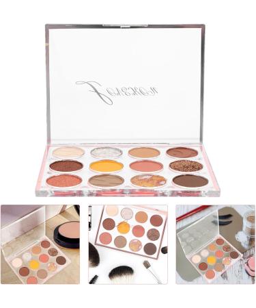 NOLITOY 12 Girds Colorful Matte Shimmer Eyeshadow Palette for Eye Makeup High Pigmented Eye Shadow Primer Powder Palet A As Shown - Buy Online on GoSupps.com