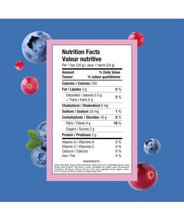 Healthy Crunch Granola Bars Berry Flavor - 6 Units x 120 Grams - Sweet and Salty Snack Bars for Adults and Kids - Energy Bars in Bulk - Perfect Food Snacks for On-the-Go - Healthy Snack Food Option - Buy Online on GoSupps.com