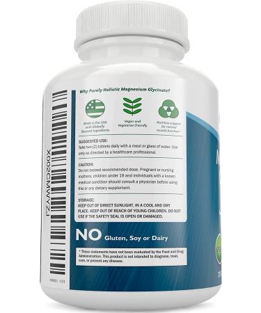 Magnesium Glycinate 400mg Tablets - 270 Count, Highly Bioavailable, Vegan, Non-Buffered for Cramp Defense - Buy Online on GoSupps.com
