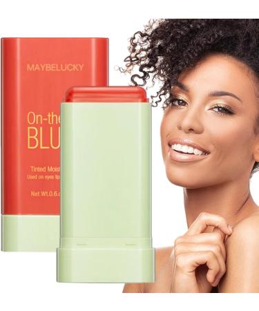 Make up Blushes Stick Cream Buildable Multi Stick | Shimmery Face Blushes Easy Application Shimmery Face Blushes for Lipstick and Eye Shadow Shakven 03# - Buy Online on GoSupps.com