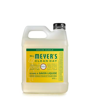 Mrs. Meyer's Clean Day Hand Soap Refill - Cruelty Free Biodegradable Honeysuckle Scent | 975 ml International Shipping Available - Buy Online on GoSupps.com
