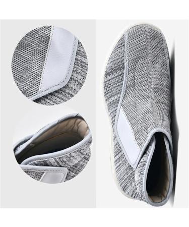 Men's Diabetic Edema Shoes | Comfortable Memory Foam Sneakers for Swollen Feet | Adjustable Size 12 Dark Blue - Perfect for Elderly & Plantar Support - Buy Online on GoSupps.com