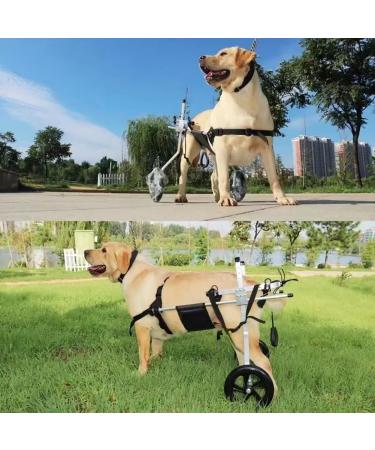 Dog Wheelchair Aluminum Alloy Pet Wheelchair 2 Wheels Dog Wheelchair for Back Legs Pet Dog Rehabilitation Aid Cart for Medium Dogs Wheelchair Portable Large - Buy Online on GoSupps.com