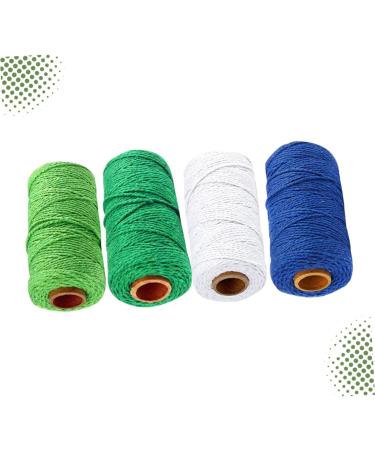 Coheali 12 Rolls Braided Cotton Rope - Natural Cotton Knitting & Macrame Cord for Tinkering - Elastic Ear Cable Fine Rope - Buy Online on GoSupps.com