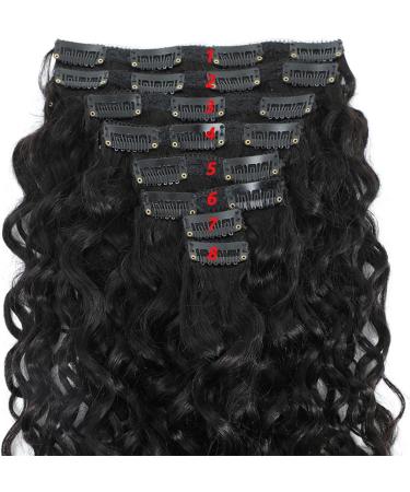 Hair Extensions 8-26 Inches Kinky Curly Clip In Hair Extension 120g/Set Double Weft Full Head Human Hair Extension Brazilian Remy Human Hair for Women 8pieces Hairpieces (Size : 10inches 1PC Color 10inches 1PC 120g/Set - Buy Online on GoSupps.com