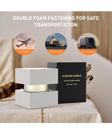 Buy Natural Soy Scented Candle - Strong Balsam & Vanilla Aromatherapy | Non-Toxic Jar Candles for Large Rooms | Perfect Birthday Gift for Mom & Dad - Buy Online on GoSupps.com