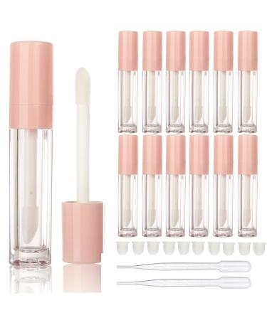 COSIDEA 14pcs empty 8ml big wand lip gloss tube concealer tube packing (pink)