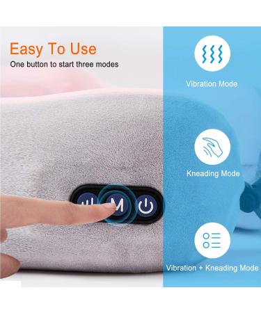 Ergocar U-Shaped Neck Massager Cushion - Cervical Pain Relief Device for Home Car & Office - Brown - Buy Online on GoSupps.com