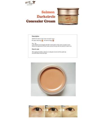 Skinfood Salmon Dark Circle Concealer Cream #1 - Brightening Eye Treatment 10g | International Shipping Available - Buy Online on GoSupps.com