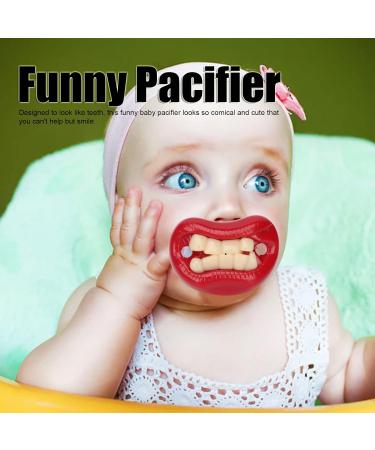 Funny BPA-Free Baby Pacifier | Safe Silicone & Polypropylene Orthodontic Pacifiers for Newborns & Toddlers - Perfect for Showers & Bedrooms - Buy Online on GoSupps.com