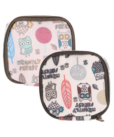 Lurrose 2st Pad storage bag Period pocket pocket silent pillow holder tea towels pocket for the first period travel square pack with women's bandages laminated cotton