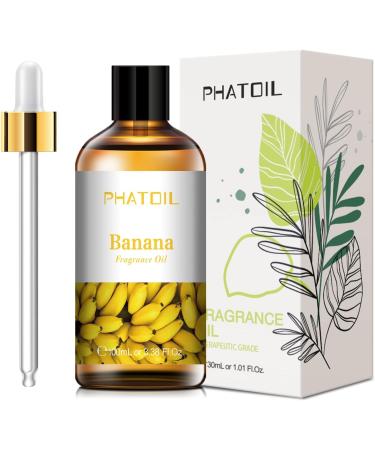 Premium 100ml Banana Fragrance Oil for Aromatherapy, Diffusers & Skin Care - Buy Online on GoSupps.com