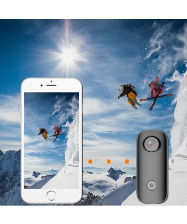SJCAM C100+ 4K30FPS WiFi Action Camera | 15MP HD Image | Mini Portable & Waterproof Camera - Helmet Mount Accessories | 1oz - Buy Online on GoSupps.com