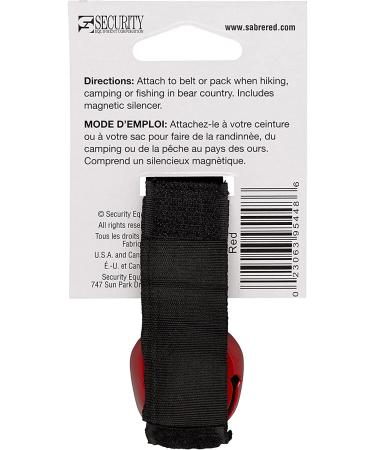 SABRE Frontiersman Bear Bell with Magnetic Silencer | Durable Hook and Loop Attachment - Buy Online on GoSupps.com