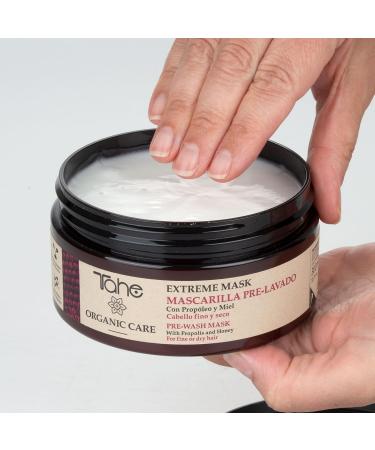 Tahe Organic Hair Mask for Fine & Dry Hair Nourishing 300 ml Treatment for Healthy Hydrated Locks | Int'l Shipping Available - Buy Online on GoSupps.com