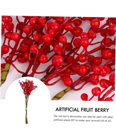 HOMSFOU 2pcs Simulation Small Berry Bouquet Berries Wedding Decor Artificial Pip Berry Stems Artificial Berry Stems Bundle Acacia Beans Hand Rolled Wire Paper with Branches - Buy Online on GoSupps.com