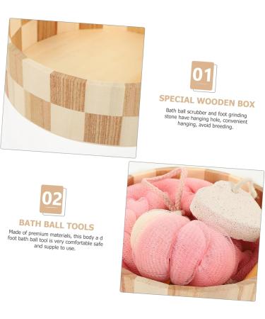 1ensemble Set De Outils De Bain Avec De Gommage Boules De Bain Bi-color Et Pon age Pour Exfoliants Pour Corps Et Visage - Buy Online on GoSupps.com