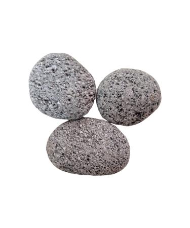 Natunae zen Pebbles aquarium stones 7-10 cm (500 gr) natural stones decoration black lava drummed aquascaping terrarium nano basin