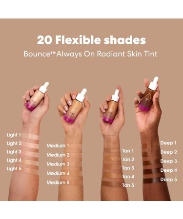 Beautyblender 12-Hour Always on Radiant Skin Tint Breathable Serum Foundation Stays Put for All Day Long Wear Infused with Hyaluronic Acid & Niacinamide Medium 1 06 - Medium 1 - Buy Online on GoSupps.com